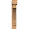 Ekena Millwork Imperial Block Smooth Bracket w/ Offset Brace, Western Red Cedar, 7 1/2"W x 36"D x 44"H BKT0806X36X44IMP05SWR - alternate 3